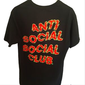 Anti social social club t-shirt mens medium